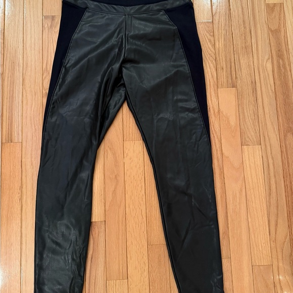 Express Black Faux Leather Pants - Picture 4 of 5